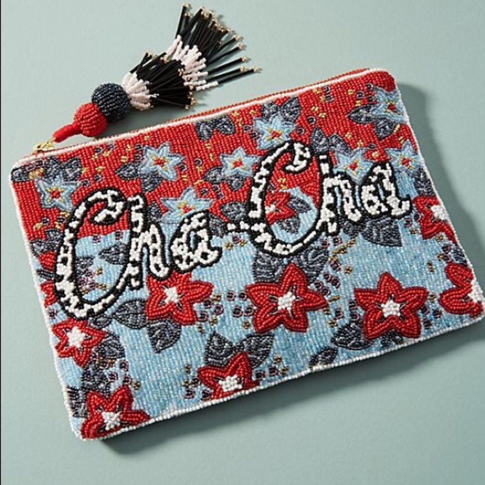 Anthropologie Cha-Cha beaded clutch